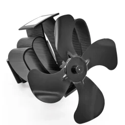 Ofenventilator schwarz 17 x 13 x 18 cm