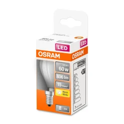 LED-Leuchtmittel E14 60W matt warmweiß^Osram Discount