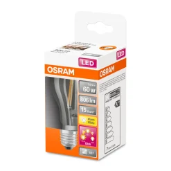 LED-Leuchtmittel E27 warmweiÃŸ 60W dimmbar Klicksystem*Osram Clearance