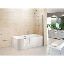 Dusch-Badewanne Free Gate Mod B herausnehmbare Tür mit Wassereinlauf^Ottofond Hot