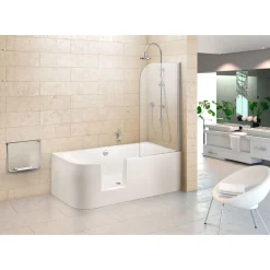 Dusch-Badewanne Free Gate Mod B herausnehmbare Tür mit Wassereinlauf^Ottofond Hot