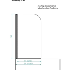 Dusch-Badewanne Free Gate Mod B herausnehmbare Tür mit Wassereinlauf^Ottofond Hot