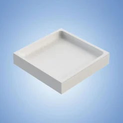 Komplettset Duschwanne quadratisch 80 x 80 cm weiß mit Träger und Ablaufgarnitur^Ottofond Best