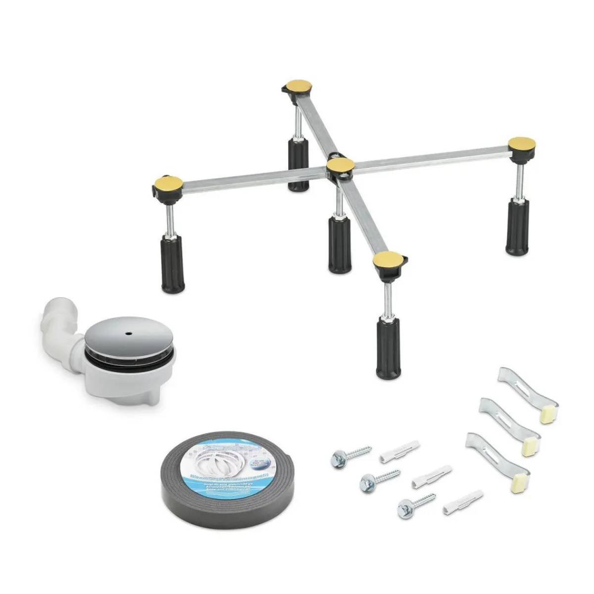 Montageset für flache Duschwanne mit Ablauf 90 mm*Ottofond Outlet