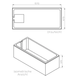Wannenträger zu Viva 160^Ottofond Hot