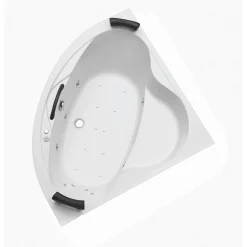 Ottofond Whirlpool-Komplettset Siam 140 cm weiß inklusive Farblichtwechsler