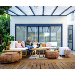 Palram Canopia Stockholm Terassenüberdachung Jalousien 3,4x5,9 m weiß