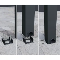 Palram Canopia Stockholm Premium Alu Terassenüberdachung Polycarbonat 3,4x7,4 m klar