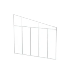 Terassenüberdachung 3er Serie Pergola-Seitenwand weiß^Palram Canopia Outlet