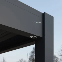 Outdoor Pergola Grand Tuscan 1012 310x370x256cm Anthrazit^Paragon Outdoor New