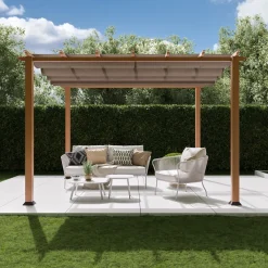 Outdoor Pergola Florida 1111 350x350x235cm Holzoptik*Paragon Outdoor Best