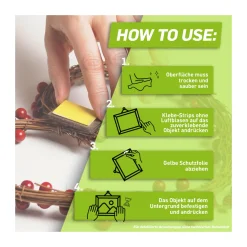 Pattex Doppelklebeband Kleben statt Bohren Klebe-Strips 10 Streifen je 20 x 40 mm