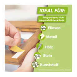 Pattex Doppelklebeband Kleben statt Bohren Klebe-Strips 10 Streifen je 20 x 40 mm