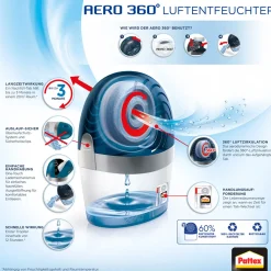 Luftentfeuchter AERO 360 1 x Gerät inkl 1 x Nachfülltab 450 g*Pattex Sale