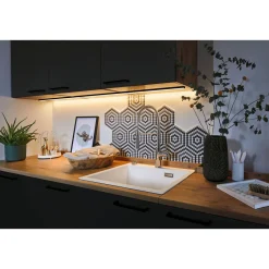 Paulmann Base Profil 1 m mit weißem Diffusor eloxiert