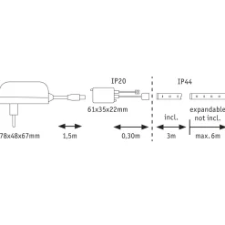 Paulmann Basisset MaxLED 250 3 m Tunable White beschichtet