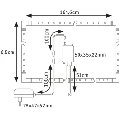 Paulmann LED-TV-Basisset MaxLED 250 75 Zoll 5,1 m 25,5 Watt inkl Farbwechselfunktion