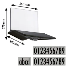 Outdoor Solar bel. Hausnummer Yoko IP44 3000K 150lm Bewegungsmelder Anthrazit^Paulmann Discount