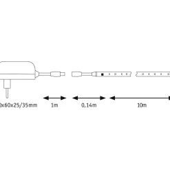 Set Motion SimpLED 17 Watt 10 m beschichtet inkl Farbwechselfunktion^Paulmann New