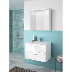 Pelipal Glaswaschtisch Trentino rechteckig 77 x 1,5 x 50 cm