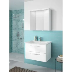 Keramikwaschtisch Trentino rechteckig 79 x 2,5 x 51,4 cm*Pelipal