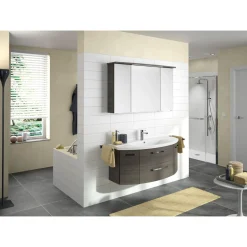 LED-Kranzbeleuchtung Asti grau 122 x 1,6 x 26,5 cm^Pelipal Discount