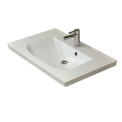 Mineralmarmor-Waschtisch Trentino weiß 51 x 80 x 3,5 cm*Pelipal Sale