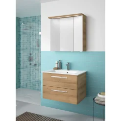 Mineralmarmor-Waschtisch Trentino weiß 50 x 77 x 1,5 cm*Pelipal Outlet