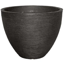 Geli Pflanzgefäß Rillenoptik 31 x 40 cm anthrazit