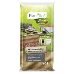 BIO Holzschnitzel Grundfüllung für Hochbeet 60 L*Plantiflor Sale