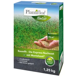 Rasenfit - Die Express-Nachsaat mit Mantelsaat® 1,25kg*Plantiflor Hot