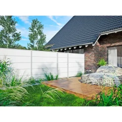 Platten Farö weiß aus Kraftpapier 179,2 x 32,9 cm