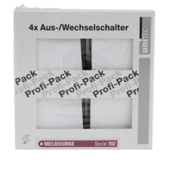 PROFI-PACK-SET Aus-/Wechselschalter Melbourne ultrawei Serie 702^ Sale