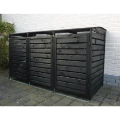 Promadino MülltonnenboxVario III für 3 Tonnen anthrazit