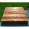 Sandkasten Donald 140 x 140 cm klappbare Abdeckung*Promadino Clearance