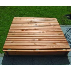 Sandkasten Donald 140 x 140 cm klappbare Abdeckung*Promadino Clearance