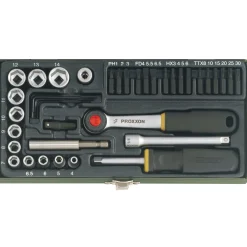Proxxon Industrial Steckschlüssel-Satz 1/4 Zoll 39-teilig