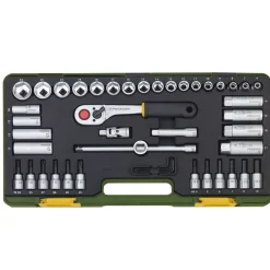 Steckschlüssel-Satz mit Knüppelratsche 3/8 Zoll 47-teilig*Proxxon Industrial