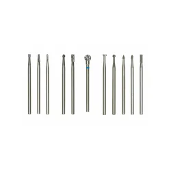 Proxxon Micromot Feinfräsersatz Wolfram-Vanadiumstahl 5- teilig Rad Kugel Kegel Zyl Elypse