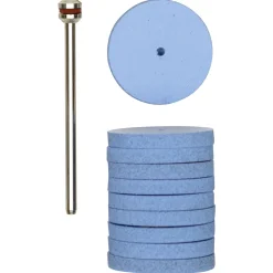Silikon-Polierscheiben Rad Durchmesser 22 mm 10 Stück mit Träger^Proxxon Micromot