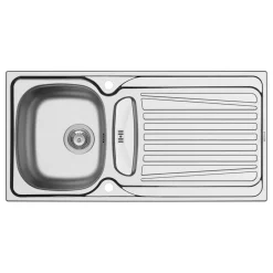 Pyramis Edelstahl-Einbauspüle Sparta 100 x 50 cm 1 1/2B 1D