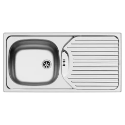 Edelstahl-Einbauspüle CA 1 Edelstahl Leinenoptik*Pyramis New