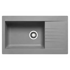 Pyramis Einbauspüle Siroko grau 86 x 50 cm