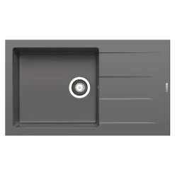 Einbauspuele ATHLOS PLUS 86 x 50 cm 1B 1D Iron grey*Pyramis Outlet