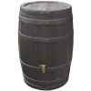4rain Regenfass Vino mit Deckel 250 L braun