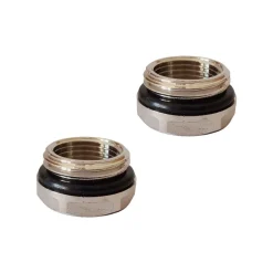 Reduzierstück verchromt 1/2"x3/8" 2 Stück selbstdichtend* New