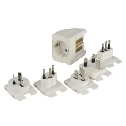 Reisestecker Welt mit Zusatzsicherung