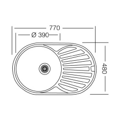 Respekta Edelstahlspüle Cansas