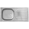 Edelstahl-Spüle inkl Ab- und Überlaufgarnitur 86 cm^Respekta Outlet