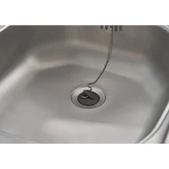 Edelstahl-Spüle inkl Ab- und Überlaufgarnitur 86 cm^Respekta Outlet